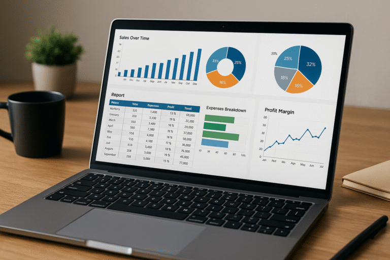 Excel reporting pack prepared for a Nevada management meeting
