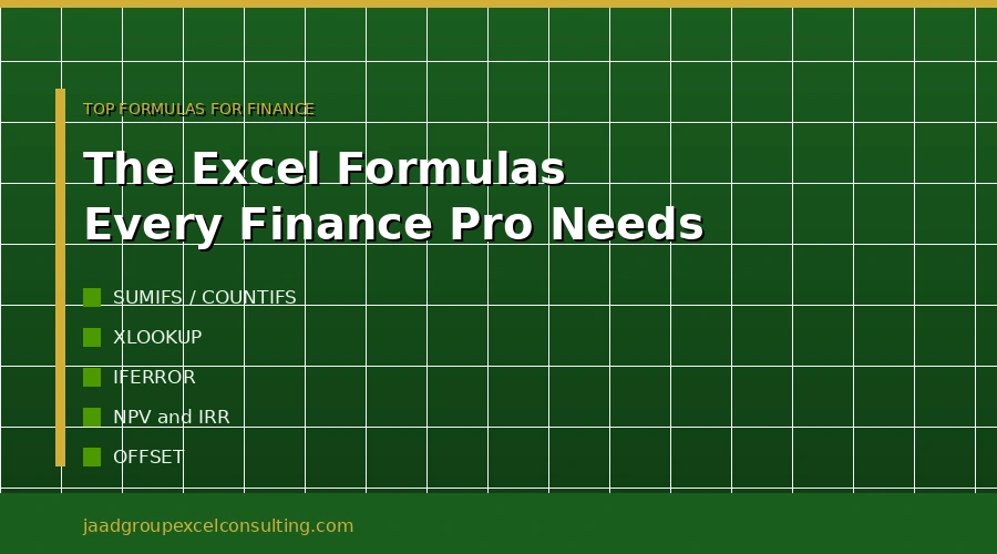 The Formulas Every Finance Professional Needs to Know