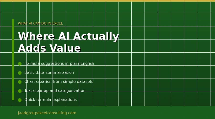 What AI Can Actually Do in Excel