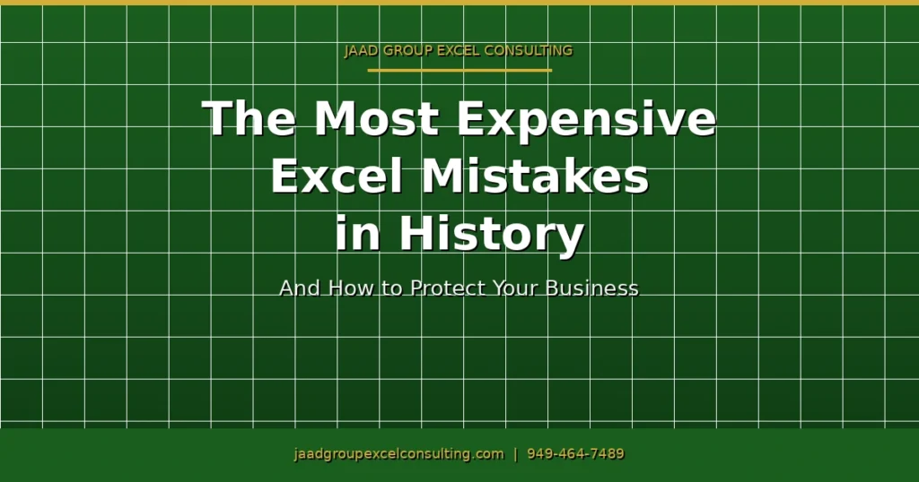 Excel Mistakes