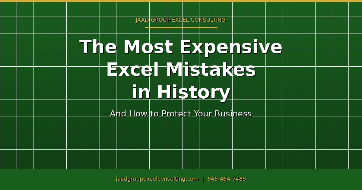 Excel Mistakes