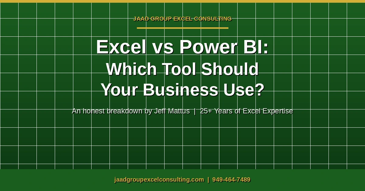Excel vs Power BI