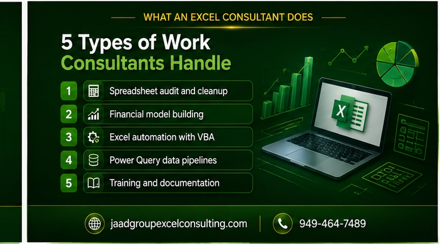 5 type of work excel consultant do